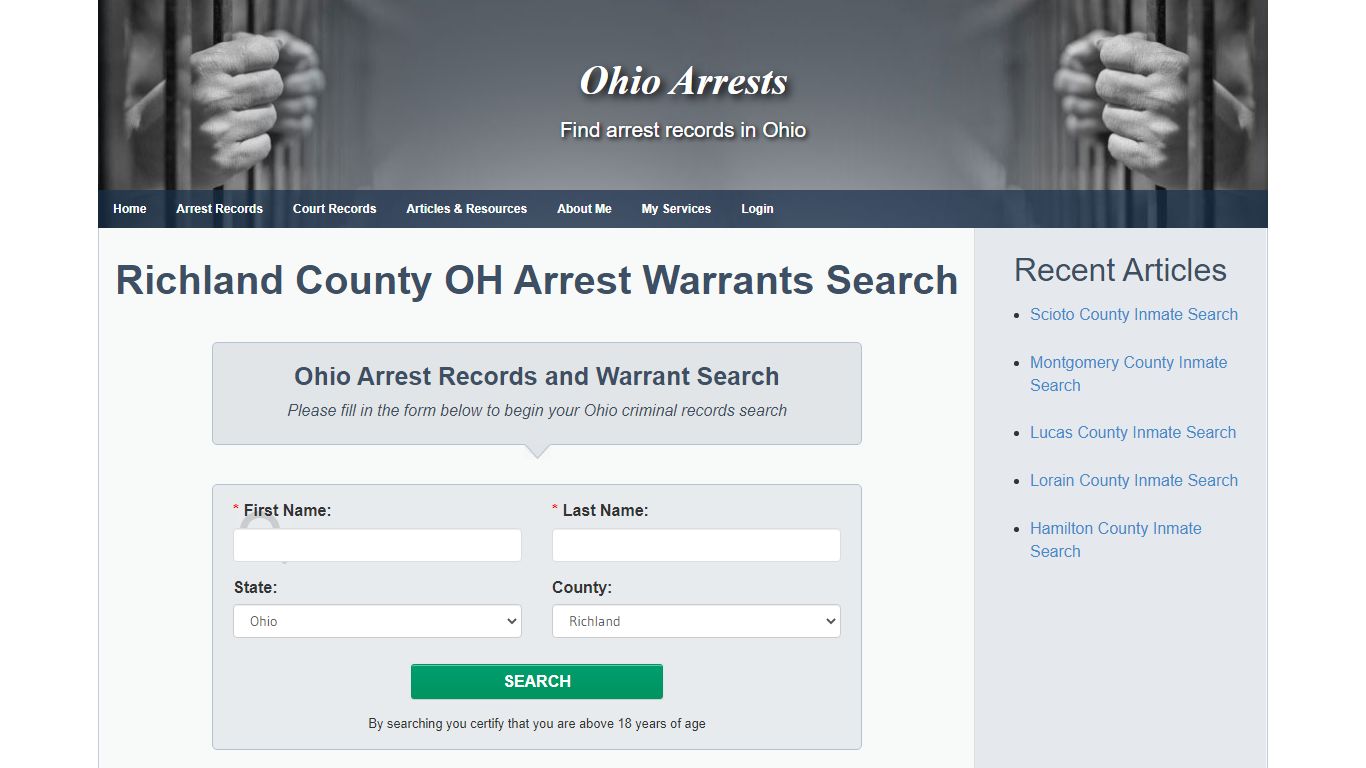 Richland County OH Arrest Warrants Search - Ohio Arrests