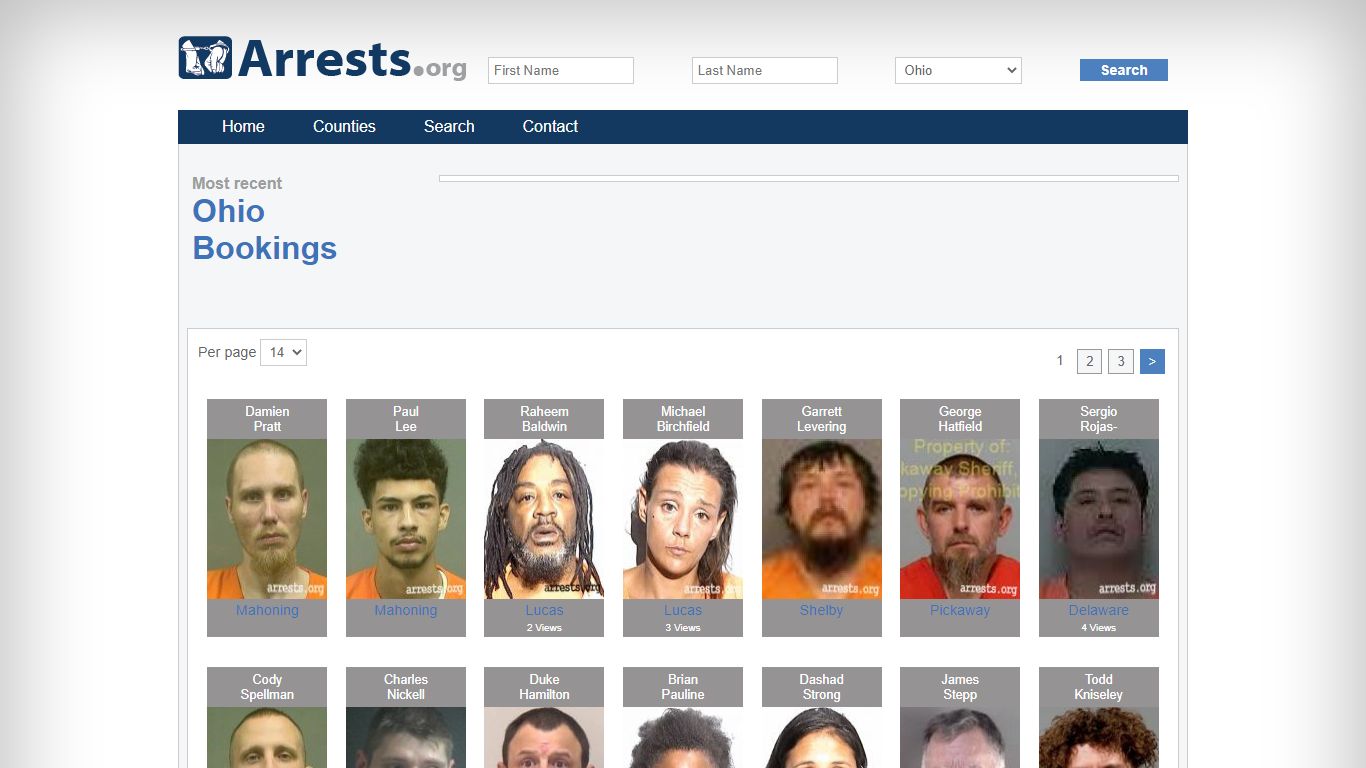 Ohio Arrests and Inmate Search